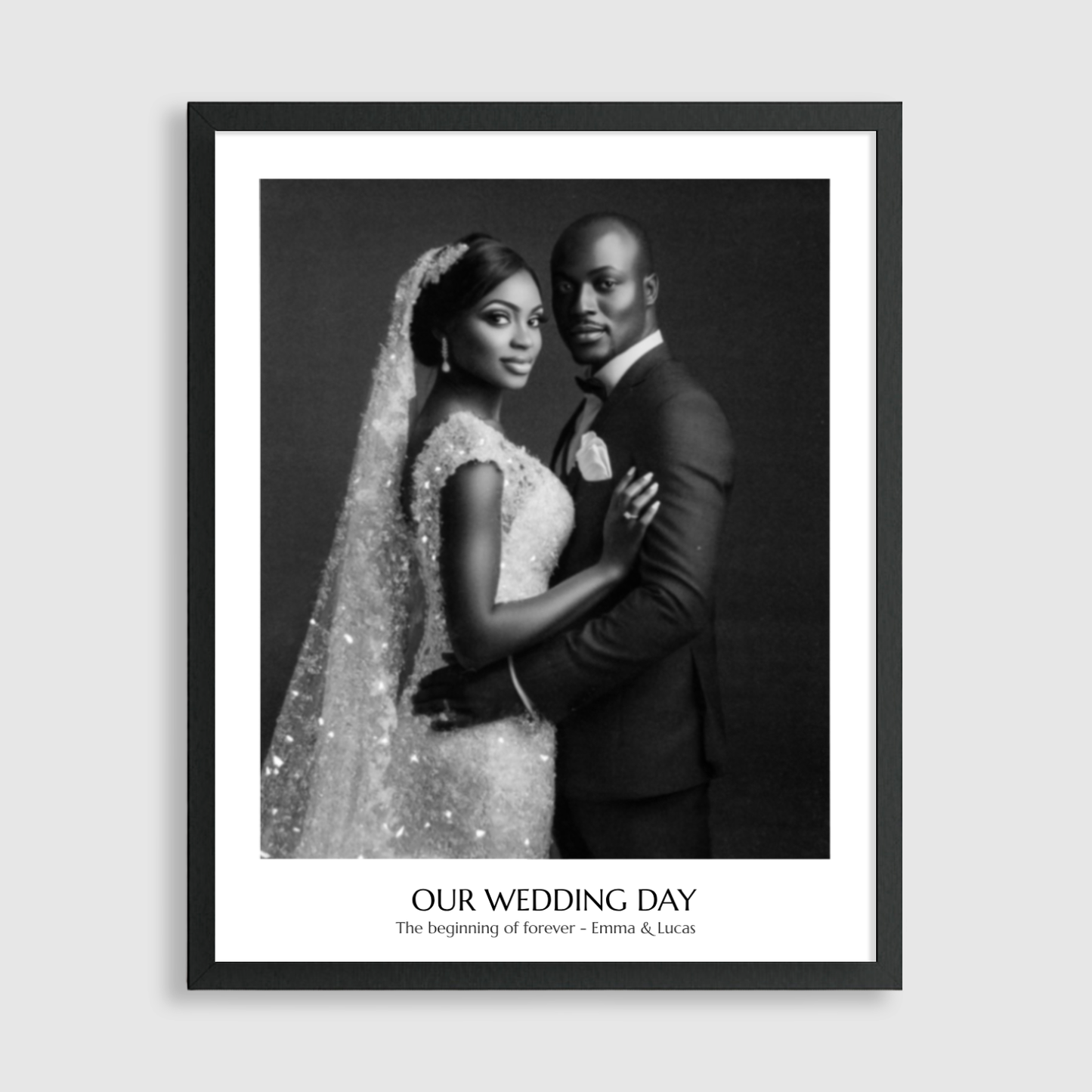 Personalized Glitter Portrait